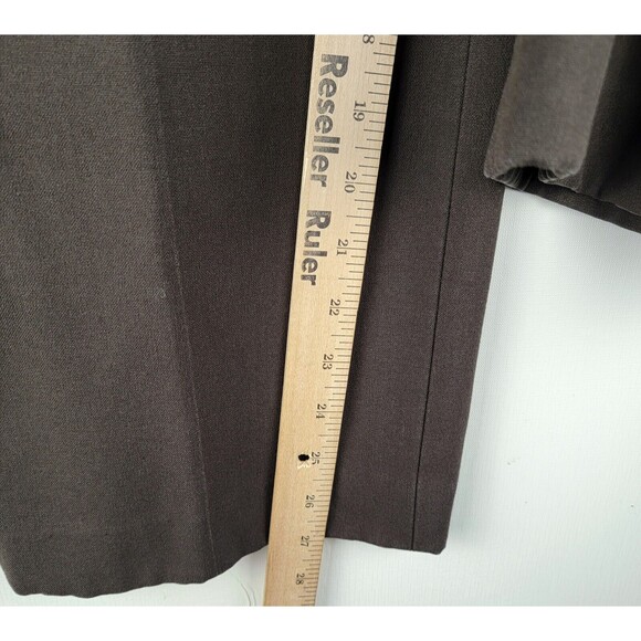PLST JAPAN Womens Pants Brown Cropped Size L (28" x 27") Relaxed Fit High Rise - Picture 7 of 14